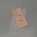 Mag-Ring for Galaxy S25 Ultra Case, Liquid Silicone [Moisturizing Factor] Exreme Soft Slim Phone Case with Stand [Compatible with MagSafe] for Samsung Galaxy S25 Ultra 6.9" Men Women, Pink