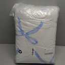 Cartoon Bowknot Kids Comforter Set Queen Size,Bow Tie Knot Geometric Patchwork Fashion Bedding Set,Girls Women Room Decor,Hand-painted Sketch Down Comforter,Blue Noble Duvet Insert,2 Pillowcases