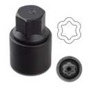 TERPINK D-Wheel Locking Nut Key Compatible with Toyota Models, Lexus, Tacoma, Cool Roadze, Senna, Smooth and Speedmaster, Anti-Theft Wheel Lug Removal Key, Lock Nut Socket Adapter