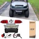 IOOBLBEI Deluxe Golf Cart LED Light Kit for Precedent 2004-Up Electric Models, 12V Street Legal Club Car Precedent Light Kit with Headlight Taillight Turn Signal Hazard Light Switch Horn Brake Pad