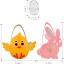 2 x Easter DIY Crafts Kit-8 Pack Easter Bunny Eggs DIY Arts and Crafts Modeling Clay Gifts Bulk for Prefilled Egg Homeschool Art Decor,Basket Stuffers Fillers,Party Favors and Classroom Prize Supplies