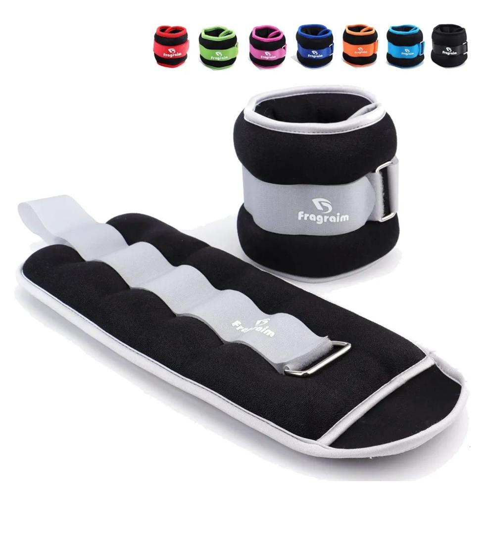 Ankle Weights for Women, Men and Kids - 10 LBS 1 Pair Strength Training Wrist/Leg/Arm Weight with Adjustable Strap for Jogging, Gymnastics, Aerobics, Physical Therapy