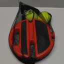 Teloon Solo Tennis Trainer Rebound Ball with String for Self Tennis Practice Training Tool for Adults or Kids Beginners with 2 String Balls Elastic and a Portable Mesh Bag