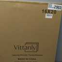 Vittanly 16x20 Picture Frame for Wall, Plexiglass, Displays Poster 11x14 with Mat or 16x20 without Mat, PVC Frame Material, Horizontal or Vertical Hanging, 1 Pack, Natural