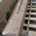 Twin Over Full Size Bunk Bed, Metal Low Profile Bunkbeds with Full-Length Guardrail and Ladder, Space Saving, No Boxing Spring Needed, Black