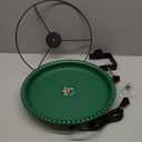 Daoeny Heated Bird Bath for Deck Railing, Upgraded 100W Heated Bird Baths for Outdoors Thermostat Control, Heated Bird Bath for Outside Winter Garden Yard Patio Decor (Green)