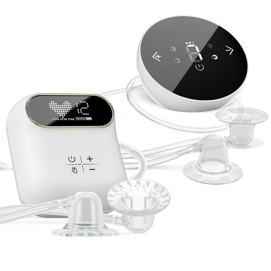 Electric Nipple Corrector for Flat or Inverted Nipples, Rechargeable Nipple Puller with 9 Gears and 12 Gears