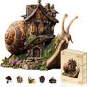 Jigfoxy Wooden Puzzles for Adults, The Snail's House Wood Puzzles Adult, Unique Animal Shape Wooden Jigsaw Puzzles for Adults, Birthday Gifts for Puzzle Lovers, Family, Friend (S8.2 * 7.6in89pcs)