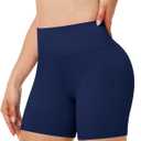 Runhit Women's Workout Biker Shorts - 3"/5"/8" High Waisted Tummy Control Spandex Booty Shorts for Volleyball Gym Yoga Dance (M)