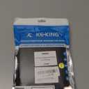 KEKING Full Leg Compression Sleeves, Unisex, Thigh High Compression Stocking 20-30mmHg Graduated Support for Thigh Calf Knee, Running, Basketball, Reduce Varicose Veins and Swelling, All Black L