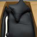 Car Seat Covers for Honda Civic 2000-2026, Stylish Sport Seat Cover, Premium Nappa Leather Car Seat Cover. Automobile Seat Covers Sets.(Luxury 2 Seats/Black White)