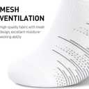 wernies No Show Socks Men 10 Pairs Ankle Low Cut Cotton Men Socks with Non Slip Grips 6-10/11-13 (M)