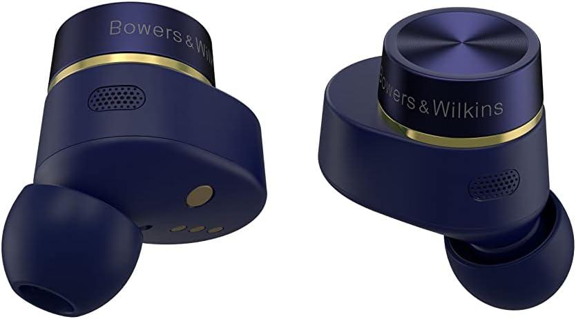 Bowers & Wilkins Pi7 S2 True Wireless Noise Cancelling Headphones Active Noise Cancellation, Qualcomm aptX, Bluetooth, Crystal-Clear Calls, Wireless and 15-Minute Charging, Midnight Blue