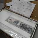 AX WABER Universal Floor TV Stand with Mount 70 Degree Swivel 9 Level Height Adjustable and Space Saving Design for Most 27 to 65 inch LCD, LED OLED TVs, Perfect for Corner & Bedroom White AX1006TW