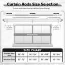 Black Double Curtain Rods for Windows 72 to 144 Inch, 1 Inch Adjustable Decorative Crystal Long Dual Curtain Rod, Heavy Duty Vintage Double Drapery Pole with Black Foil Finial for Living Room