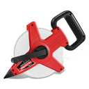 WISEUP 300 Ft Tape Measure Standard and Metric Industrial Long Measuring Tape Fiberglass Engineer's Open Reel Dual Sided Measuring Wheel (300 FT)