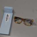 livho Oversized Blue Light Blocking Glasses for Woman - Rectangle Fashion Glasses for Computer, Chic Preppy Frame (Leopard Legs)