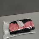 Car Steering Wheel Cover, Universal Microfiber PU Leather Elastic 15 inch Stitching Color Anti-Slip Steering Wheel Protector, Car Interior Accessories for Men Women (Black/Pink)