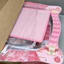 Foldable Baby 5-in-1 Activity Walker - Rocker, Activity Center, Bouncer, Seat Walker, Push Walker - Adjustable Speed Rear Wheels and Height Toys Ages 6-18 Months(Pink)