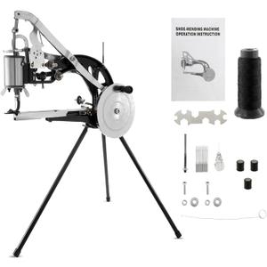 IRONWALLS Leather Cobbler Manual, Heavy Duty Hand Shoe Repair Mending Sewing Machine with Needles, Leather Stitching Sewing Machine for Canvas Cotton Linen, Bags, Cloths, Tents (Black) IRONWALLS Leather Cobbler Manual, Heavy Duty Hand Shoe Repair Mending Sewing Machine with Needles, Leather Stitching Sewing Machine for Canvas Cotton Linen, Bags, Cloths, Tents (Black)