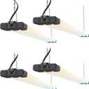 JESLED LED Shop Lights 4FT 7500LM, 3CCT & 3 Wattage Adjustable, ETL, 4 PACK