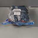 FUAMEY Dog Coat for Medium Dogs,Waterproof Dog Winter Jacket with Harness Built in Puppy Cold Weather Coats Reflective Pet Vest with Zipper Warm Fleece Dogs Snowsuit Windproof Dark Blue M (M(chest:21in))