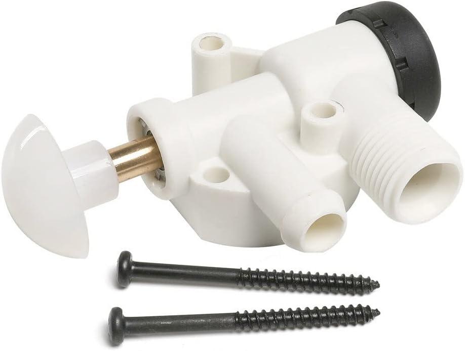 385314349 RV Water Valve Kit Replacement for Sealand Traveler and VacuFlush Pedal-flush Toilet