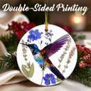 4 x Hummingbird Ornament, Christmas Ornaments: Christmas Tree Decorations, Holiday Decor, Stocking Stuffers, Gift Ideas, Xmas Gift, Hummingbird Lover Gifts & Gifts for Women