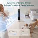 Levoit Tower Fan for Bedroom, 28ft/s Fans that Blow Cold Air, 28dB Quiet, 36 inches
