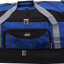 Rockland Drop Bottom 40" Rolling Duffel Bag, Navy