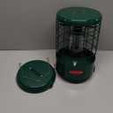 Kingsyard Upgraded Squirrel Proof Caged Bird Feeder for Outdoor Hanging - Additional Storage Tube Bird Feeder with 4 Feeding Ports & Perches, Easy to Clean & Refill. Green