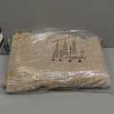 Collive Comfy Area Rug 4' x 6', Tan/Cream Woven Cotton Bedroom Rugs, Modern Indoor Accent Rug Floor Carpet with Tassel for Living Room, Nursery Room, Dining Room, Bedside, Office, Patio Decor