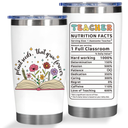Teacher Appreciation Gifts for Women - Christmas, End of Year, Retirement, Thank You - 20 Oz Tumbler