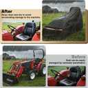 Tractor Cover,Tractor Covers Waterproof Heavy Duty with Storage Bag(189L x 76 W x 86 H in)600D Oxford Cloth Waterproof Universal Cover,UV Protection, Dustproof-All Weather Protection