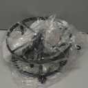 Industrial Black Semi Flush Mount Ceiling Light,Farmhouse Kitchen Lighting, Sloped Ceilings Lights Fixtures for Dining Room Hallway Entryway, 2-Light