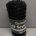 6.5ft Cat Scat Mat with Soft Spikes, Humane Indoor/Outdoor Cat Deterrent Mat for Garden, Countertops & Furniture, 78" x 11" Plastic Repellent Strip (BLACK)