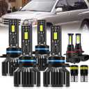 For 2001-2007 Toyota Highlander light Bulbs, 9005 High Beam 9006 Low Beam 9006 Fog Light License Plate Lights Combo, 8PCS