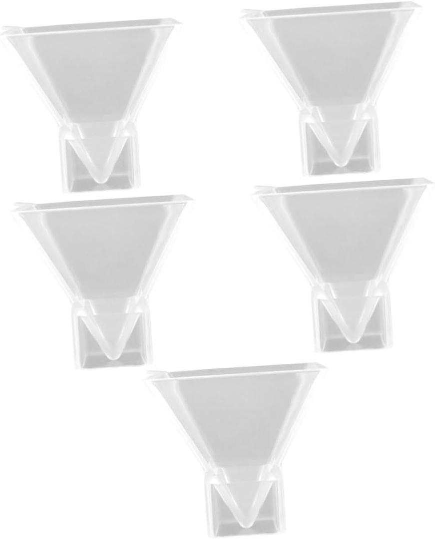 VILLCASE 5Pcs Flexible Silicone Pyramid Mold for Resin Casting 9.84X1.96X1.96In DIY Epoxy Resin Pyramid Molds for Home Decor Desktop Ornaments and Craft Projects