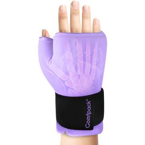 Hand Ice Pack Glove for Arthritis, Thumb Wrist Ice Pack Wrap for Carpal Tunnel, Reusable Gel Hot Cold Therapy Pain Relief for Tenosynovitis, Swelling, Surgery, Tendonitis