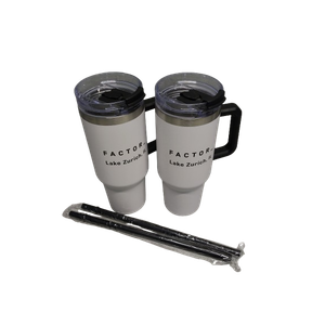 2 Pcs 40oz Tumbler with Handle, Lid and Straw