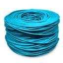 DRIPSTONE CAT6 1000ft Bulk Ethernet Cable 23AWG Solid CCA UTP 0.57mm Aqua