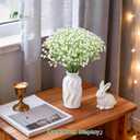 Der Rose 24PCS White Babys Breath Artificial Flowers,11'' Elegant Faux Baby Breath Flowers for Wedding Home Decor, Table Centerpieces & DIY Fake Flowers