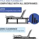 Fromann M8 Threadin 14inch Adjustable Bed Legs, Bed Support Legs Replacement Parts, Adjustable Bed Frame Legs, 3 Sections,6pcs