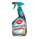Simple Solution Hard Floor Extreme Pet Stain and Odor Eliminator Spray, Dog and Cat Enzyme Cleaner, Pro-Bacteria Cleaning Power, Strong Urine, Pee and Poop Smell Remover for Hardwood Floors, 32 oz
