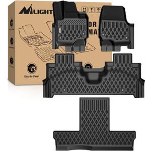 Nilight TPE Floor Mats for Ford Expedition Max | Lincoln Navigator L 7 Seats 2025 2026 All Weather Custom Fit Heavy Duty Floor Liners