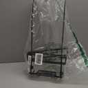 Shower Caddy Hanging, Over Head Shower Caddy Shower Storage Rack Basket with Hooks for Razor and Sponge Rustproof, No Drilling, Accessories for Bathroom and Kitchen, Black2 (Single shelf)