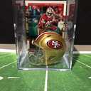 San Francisco 49ers NFL Helmet Shadowbox w/Jerry Rice card