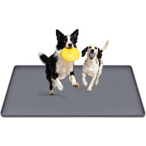 51" x26" Reusable Training Pads for Dogs Lanstics Silicone Dogs Mat Non-Slip Dog Training Pads Dog Pee Pad for Potty Training Floor Protector (Grey)