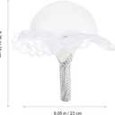 NUOBESTY Bridal Bouquet Holder Foam Floral Handle 9.05X9.05X8.26 Inch Wedding Flower Arrangement Base for DIY Crafts and Ceremony