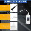 3L Manual Brake Bleeder Kit | One-Person Brake Pressure Bleeder Kit with 1L Brake Fluid Bleed Bottle and 4 Master Cylinder Adapters, Suitable for Most Vehicle Brake Systems